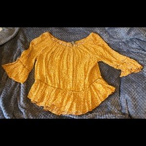 Off the shoulder blouse